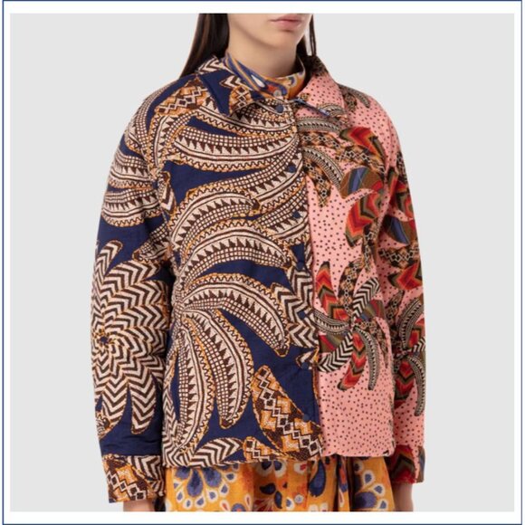 FARM RIO Jacket S Mixed Yawanawa Double Face Reversible Winter - Picture 2 of 16